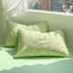 Spring and summer small fresh green floral four-piece set wash quilt cover bed sheet student dormitory single three-piece set 4