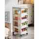 Cart storage rack household living room multi-layer floor-standing movable drawer snack toy storage cabinet