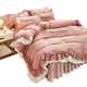 Internet celebrity ins pure cotton four-piece set 100 cotton princess style bed skirt style bedding girl heart quilt cover bed sheet