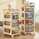 Cream home style mobile x cabinet storage drawer storage cart small hot sale bedroom multi-function multi-layer cabinet