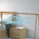 Coat hanger for household drying sheets and quilt covers and quilts lengthened and thickened extra-large balcony clothes that support anti-slip quilts and rusts