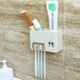 Bathroom wall-sucking toothbrush holder wall-mounted wash stand toothbrush drum toothbrush cup toothbrush storage rack set storage stand
