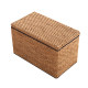 Rattan storage stool storage stool foyer change shoe stool wear shoe stool solid wood household use can be seated and cleaned.