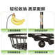 Cross-border new kitchen fruit and vegetable banana basket multi-layer DIY metal storage floor blue large vegetable storage rack