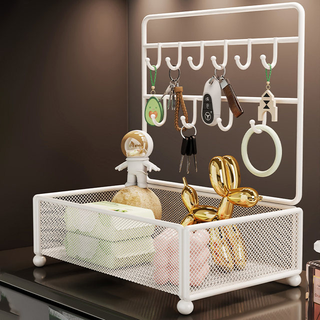 Decorative shoe cabinet hanging basket desktop entrance storage door storage box hanging key ornament wall into the door