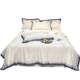 Advanced 140S Silk Bed Four-Piece Set Ice Silk Quilt Cover Summer Naked Bedding Dormitory Bedding Sheet Three-Piece Set Bedding