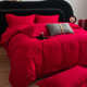 High-end simple cotton Chinese wedding four-piece set big red sheet quilt cover pure cotton wedding bedding wedding room