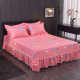 Thickened Korean cotton bed skirt bed cover Princess style lace dust-proof bed cover bed cover Simmons protective cover bed sheet cover