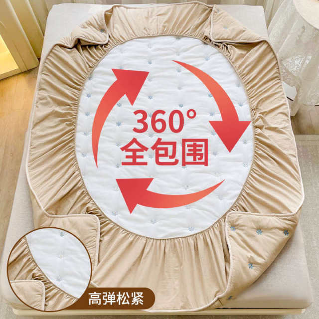 Class A wash cotton cotton wool cover thickened bed cover dust cover full cover sheet cover mattress protective cover 2024 new model