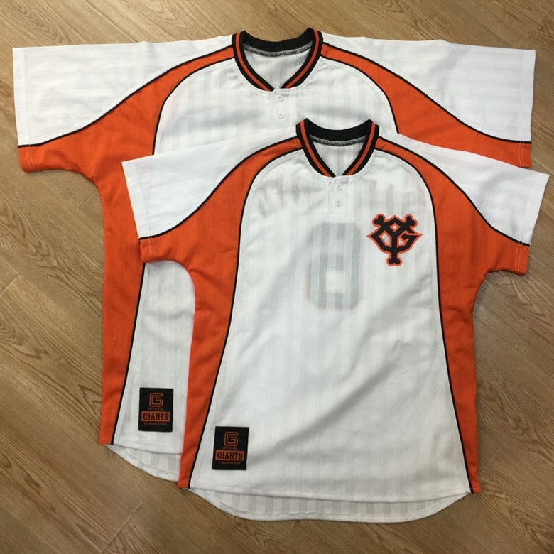 프로 야구 유니폼 요미우리 자이언츠 남성과 여성 커플 힙합 반팔 티셔츠 부모-자식 의류 스트리트 댄스 의류 스포츠