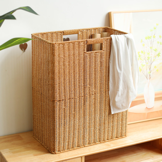Home good knit storage basket TV cabinet corner storage storage box bathroom laundry basket bedroom laundry basket