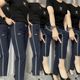 Summer thin nine-point pants for women, slim and versatile ice silk cotton feet pants breathable N loose milk silk middle-aged and elderly women