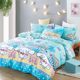All cotton cute cartoon four-piece set student student dormitory children three-piece set 3 bed cover sheet quilt cover bed 4
