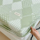 Single piece cotton thickened old coarse cloth bed v-sleeve dust cover anti-slip sheet mattress protective cover bed cover cover