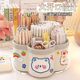 360 degree rotating C-turn thickened multi-function pen holder cute children's desktop stationery storage student large-capacity pen box in