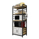 Kitchen storage rack multi-function multi-layer microwave oven rack household floor-standing storage rack pot oven rack cabinet