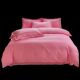 Sweet girl heart four-piece set j cotton pink quilt cover bed sheet 1.5/1.8m bed cover solid color bedding