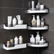 Bathroom storage rack without punching triangle corner bathroom wall-mounted storage toilet sink storage rack