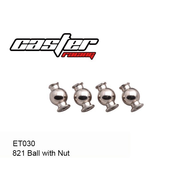 CASTER CASTER ETO821 1 8PRO ELECTRIC BUGGY ET030 FRONT UPPER A TIE ROD BALL JOINT - INNER