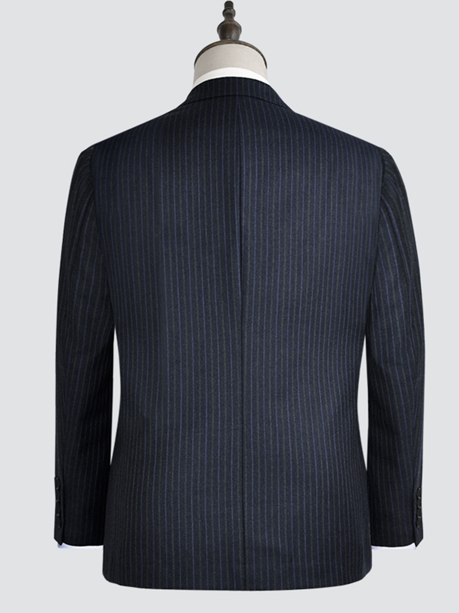 96 WOOL PLUS SIZE SUIT FAT MAN SUIT VERTICAL STRIPE PROFESSIONAL WEAR MALE FAT SPRING MODEL A0004