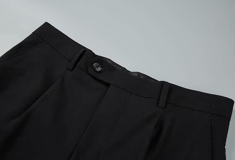 31 32 SIZE TROUSERS CLEARANCE  WOOL STRETCH BLACK TROUSERS AUTUMN WORK MENS PANTS DAD TROUSERS CUT LABEL 5147