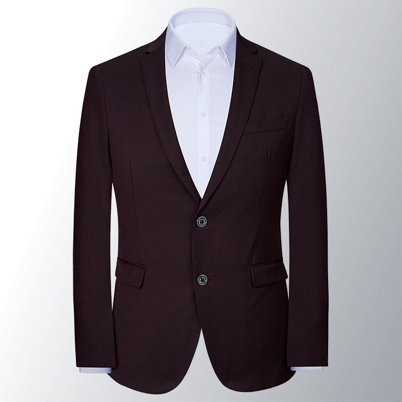 MULBERRY SILK WOOL SUIT SUIT MENS BUSINESS CASUAL GROOM BEST MAN ADULT DRESS SLIM SUIT TIDE 3982