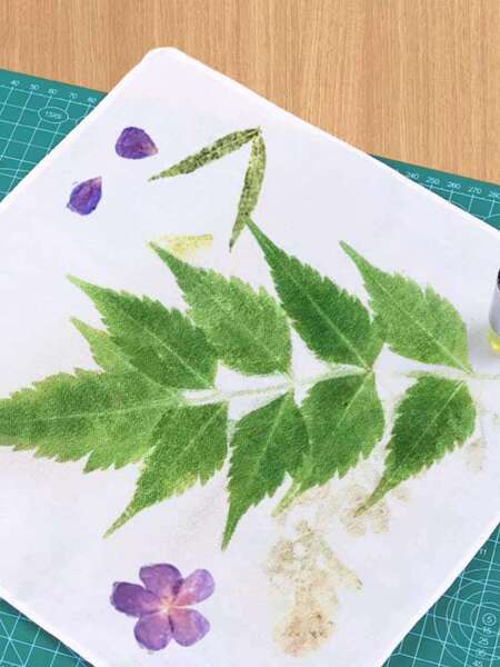 开学季礼物非遗扎敲拓染印画手工diy材料工具套装植物树叶幼儿园