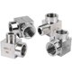 304 stainless steel high pressure inner wire elbow thickened inner and outer wire right angle joint inner and outer teeth 90 degree water pipe joint 1/4
