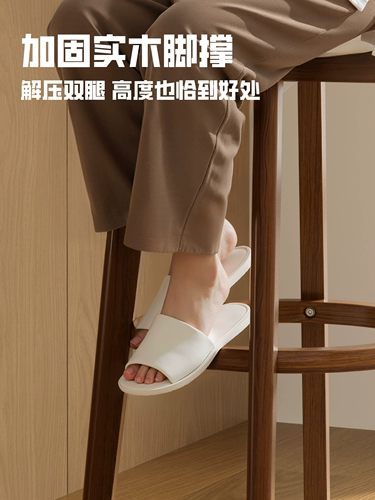 Барные стулья из цельного дерева, домашние высокие стулья, стулья со спинкой, коммерческие барные стулья для кассира, высокие табуреты для стойки регистрации в ресторане, барные стулья