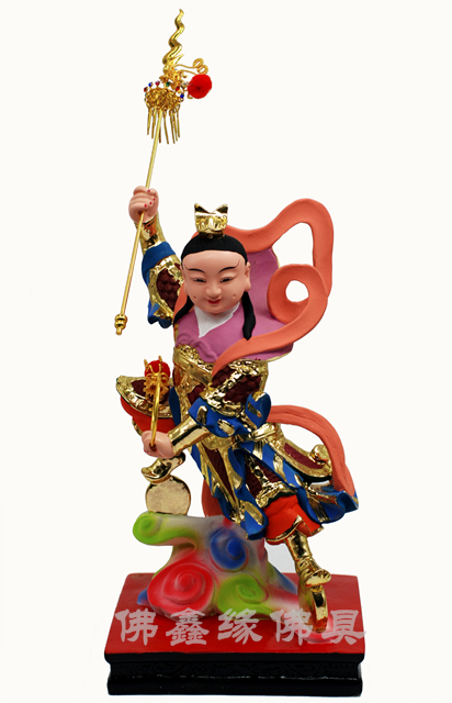 FO XIN YUAN 부처님 동상 달마 악기 대만 버전 달마 악기 왕자 총 서클 세 왕자의 전체 세트 중간 제단 원수 달마 악기 책상 버전