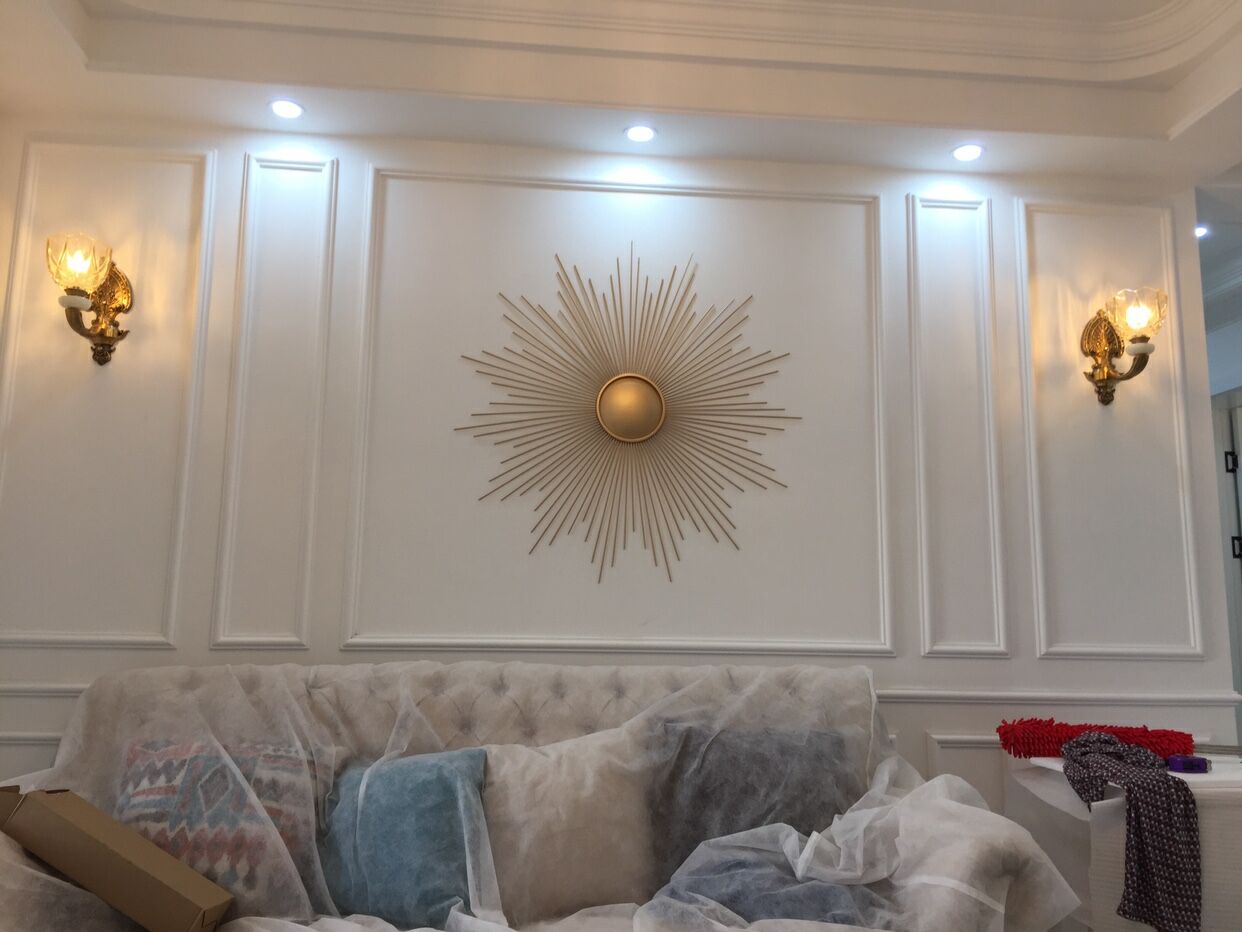 3 차원 철 벽 장식 벽 교수형 벽 장식 펜던트 크리 에이 티브 홈 거실 유럽 스타일 입구 TV 배경 벽 장식