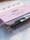 BlankLabel盐系闪粉色M5活页本韩系手帐咕卡册透明PVC双扣收纳