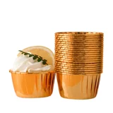 Устойчивый к высоким температурам бумажный стаканчик для торта, устойчивый к выпечке и маслостойкий верх для бумажного стаканчика для кексов, держатель для бумаги, инструмент для выпечки золотых кексов с загнутыми краями