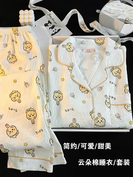 儿童睡衣女孩2026新款小个子云朵棉初中生男女童长袖宝宝家居服秋