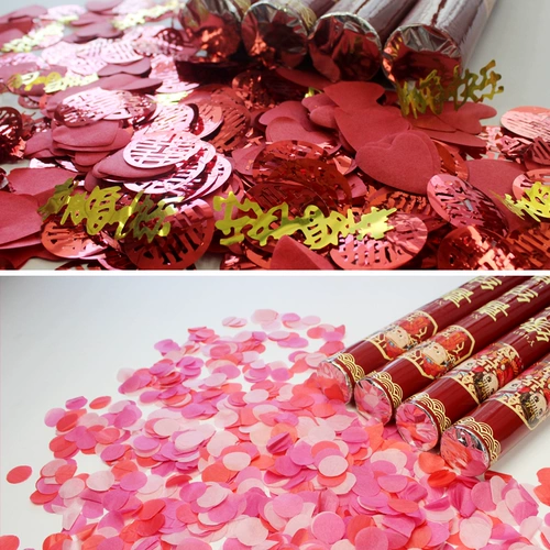 Открытие ритуальной пушки начинает работу свадебных свадебных принадлежностей, державшая артиллерийскую артиллерию цветов, свадебный спрей -цилиндр Новый автомобиль, чтобы жениться