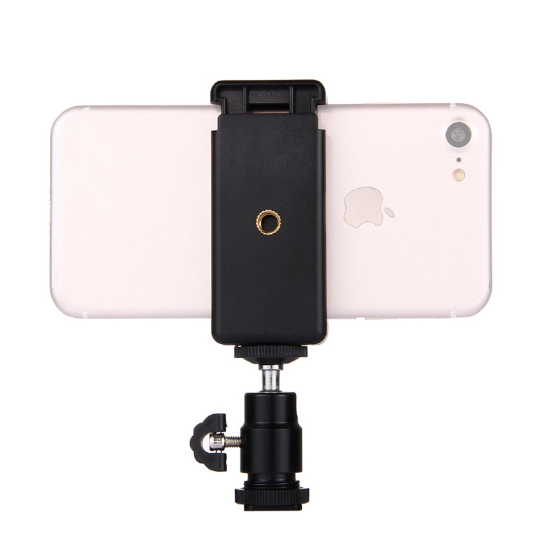 휴대 전화 클립 1|4 금속 핫슈 소형 팬|틸트 SLR 카메라 범용 볼 브래킷 휴대 전화 홀더 브래킷 한 단어 클립