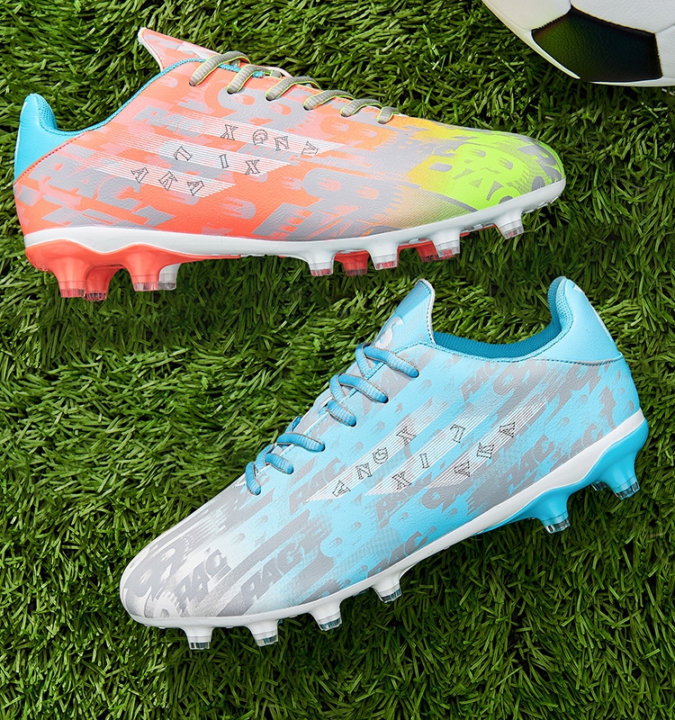 C罗梅西鸳鸯足球鞋男碎钉TF猎鹰女儿童成人防滑AG飞盘鞋学生训练