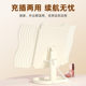 Internet celebrity cat ear large desktop LED folding makeup mirror with light charging model, three-color light adjustable mirror