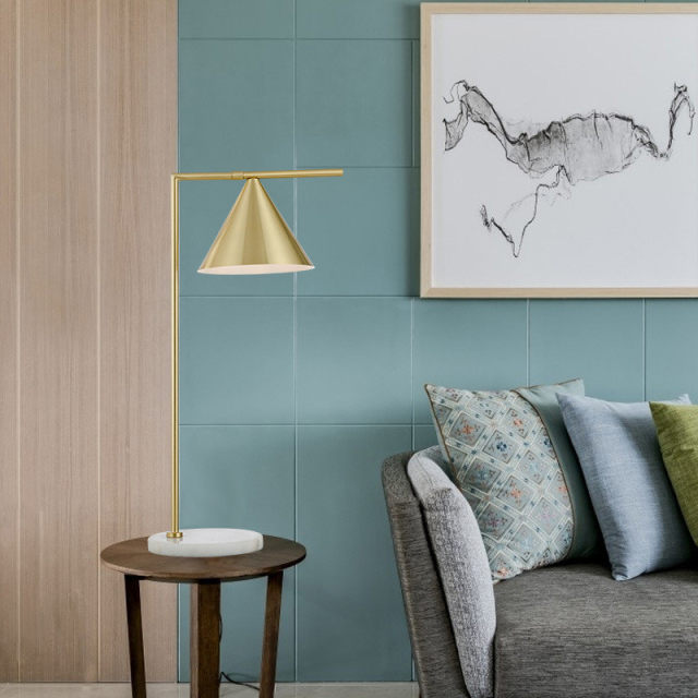 Modern minimalist designer creative marble base decorative study office hardware living room bedroom bedside table lamp
