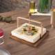 Amazon's new Nordic solid wood square tissue holder hotel restaurant coffee shop napkin rack tissue storage rack