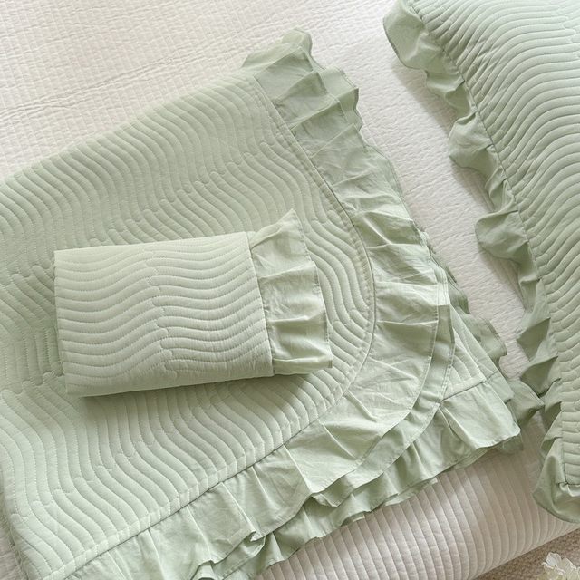 Bed cover three-piece set of cotton Class A 2024 wash pure cotton quilted cover blanket tatami cotton sheets universal for four seasons 3