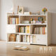 Home bedroom living room storage rack wooden toy bookshelf integrated aisle bookcase retractable MQ3420