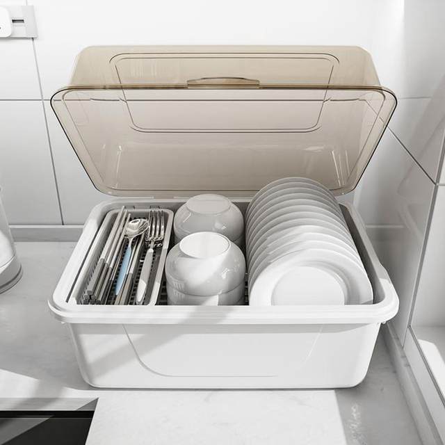 Tableware box with cover, bowl, plate, bowl, chopstick storage box, bowl, household kitchen drain, dish rack storage manufacturer