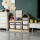 Solid wood children's toy storage rack baby multi-layer storage rack sorting cabinet large capacity Shufate storage cabinet