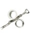 Stainless steel quick-clamping internal wire joint set 304 sanitary clamp type fast chuck internal thread fitting 6 points