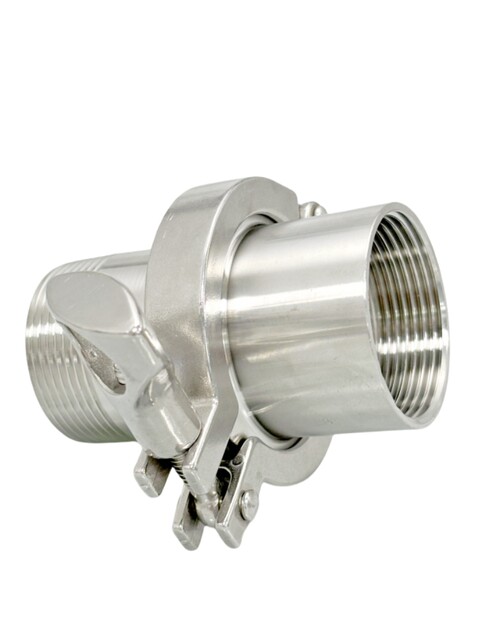 304 stainless steel quick-load inner and outer wire set hygienic fast-connect chuck thread joint clamp fast thread clamp fast thread