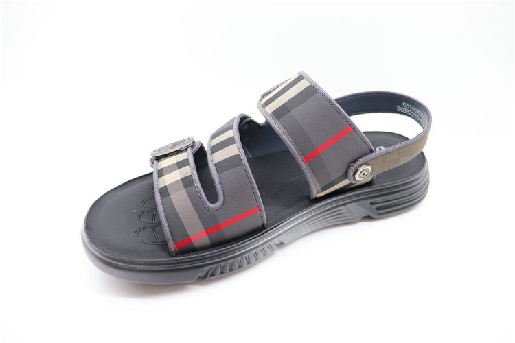DESAY TILLEN LEATHER SOFT SOLE COMFORTABLE WEARABLE OPEN TOE OUTDOOR WEAR DUAL-PURPOSE MENS BEACH SHOES 2CS82230-03