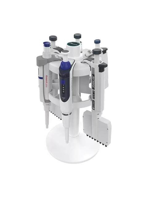 Qun'an pipette rack laboratory rotary sample loading gun frame circular pipette gun holder T-shaped universal type