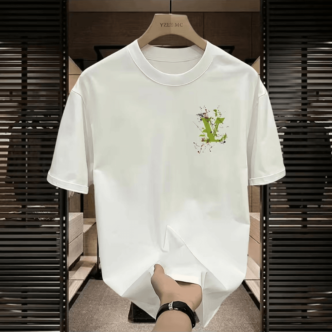 OVERSEAS ORDER TAIL GOODS CUT LABEL WITHDRAWAL FOREIGN TRADE AMERICAN TREND PRINT SHORT-SLEEVED T-SHIRT MALE AND FEMALE COUPLES VERSATILE TOPS