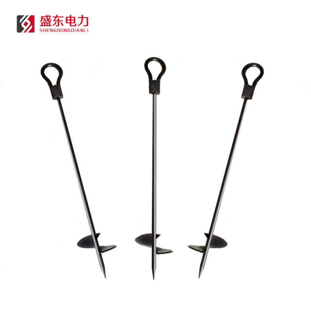 Power ground anchor drill Temporary wire ground anchor spiral ground drilling telephone pole ground anchor drill Temporary pile pulling wire ground anchor drilling